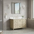 thumbnail image 3 of ANGELES HOME 36 x 36 Inch Bathroom Vanity Mirror, Aluminum Framed Wall Mirror, Horizontal/Vertical Mounted Rectangular Bathroom Mirror, Square Vanity Framed Mirror for Wall, Brushed Nickel, 3 of 11