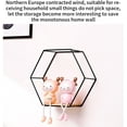 thumbnail image 6 of Set of 3 Black Hexagonal Floating Shelves, Modern Wall Mounted - Ideal for Multiple Rooms, 6 of 7