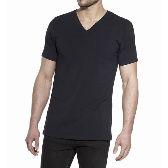 Men's Bread and Boxers 102 Organic Cotton Slim Fit V-Neck T-Shirt (Dark Navy XL)