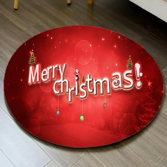 CLEARANCE--SweetCandy Christmas Carpet  Area Rugs Floor Carpet Pad for Bedroom Living Room Christmas Rug