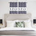 thumbnail image 3 of Farmhouse Purple Plaid Kitchen Curtains Window Panels, Vintage Country Cock Checkered Insulated Window Treatment Curtain, Grommet Curtains for Bedroom/Living Room/Bathroom, 2 Piece 42"Wx45"L, 3 of 8
