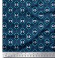 thumbnail image 1 of Soimoi Silk Fabric Check,Paisley & Ogee Damask Print Fabric by Yard 42 Inch Wide, 1 of 1