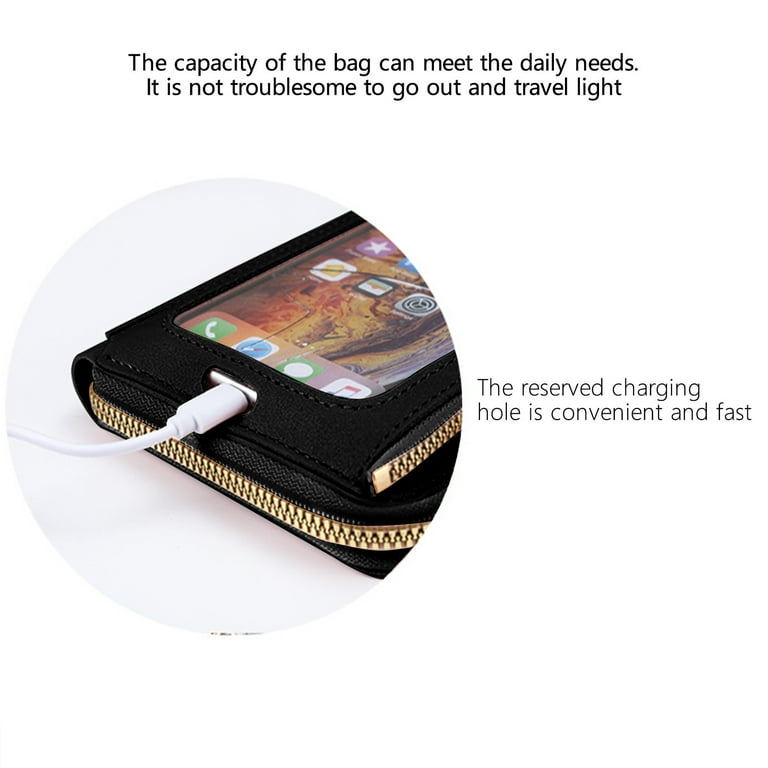 Crossbody purse with phone deals charger