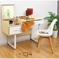 thumbnail image 4 of Costway Vanity Table with Flip Top Square Mirror Makeup Dressing Table Writing Table, 4 of 10