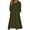 Army Green, variant on Women's Casual Round Neck Long Sleeve Pullover Loose Wool Hooded Dress for Winter Comfort and Everyday Wear,Army Green,L