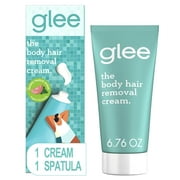 Glee Women's Body Hair Removal Cream, Depilatory Kit, Honey Melon Scent 200ml, One Spatula