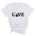 thumbnail image 3 of Fiudx Ofertas Flash Artículos En Oferta Camiseta Informal de Manga Corta con Cuello Redondo y Estampado Informal a La Moda para Mujer, 3 of 3