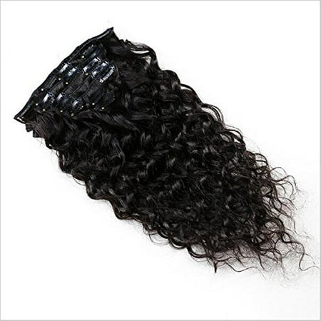 18inch 7 Pcs 120g Clip In Natural Curly Brazilian Hair Extensions Wave Wave Clip In Hair Extensions For Black Women Full Head Wavy Hair Extension Clip Ins Walmart Canada