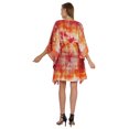 thumbnail image 4 of Bimba Printed Caftan Gown Maxi Robe Dress For Women Beachwear Short Swimsuit Cover Up, 4 of 7