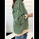 thumbnail image 5 of Sudadera Informal de Larga para Mujer, con Bloques de Color, Hombros Caídos, Cuello Redondo y Gran Tamaño. Verde L, 5 of 7