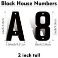 thumbnail image 2 of 2 Inch Modern Metal House Numbers, Metal Letter, Black Door Number, Metal Mailbox Numbers and Letters, Metal House Address Letters and Numbers for Outside Signs (1 2), 2 of 7