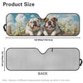 thumbnail image 3 of FUIALDOLG Garden English Bulldog Car Windshield Sun Shade, Foldable Car Sunshade Windshield for Front Window, Fit for SUV,Off-road Vehicle，Automotive Interior Sun Protection, 3 of 7