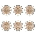 thumbnail image 2 of balikha 6pcs Christmas Macrame Wooden Ornaments in Handcrafted DIY Round Disks for The Crafts Kids Suspended Crafts Decorations Decorations Set A, 2 of 9