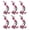 Rose Red, variant on 6 Pcs Cherry Blossom Patches, Floral Vine Trim Adds Elegant DIY Decoration To Jeans Backpacks Jackets Hats Shirts Bags and Craft Projects