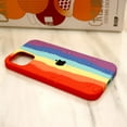 thumbnail image 4 of Cute Rainbow Case Compatible with iPhone,Colorful Liquid Silicone Full-Body Shockproof Protective Cover for Women and Girls (iPhone 11Pro,Red), 4 of 7