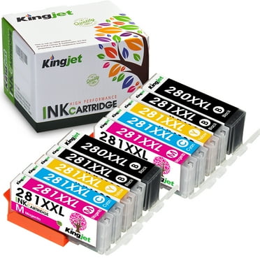 280XL ink cartridge for Canon 280 XXL 281 XXL Ink Cartridge for Pixma TS6220 TR7520 TS8300 TR8520 TS6120 TS8120 TS8220 TS9120 TS9520 Printer (10-Pack)