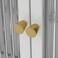 thumbnail image 2 of Newboti 3 Door Arched Wall Mounted Glass Cabinets for Kitchen, Living Room and Bathroom(White) 868556888200552, 2 of 13