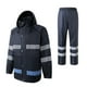 thumbnail image 1 of Chandals Irfora Chaqueta impermeable impermeable Equipo de lluvia al aire libre Motocicleta Ciclismo Alta visibilidad Reflectante Seguridad Capas de lluvia Cubierta Hombres Chaqueta de poncho de lluv Irfora Chandals, 1 of 7