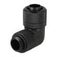 thumbnail image 1 of Accesorio de refrigeración por agua con rosca G1/4, tubo fino, codo de ángulo recto de 90 ° (negro), 1 of 5