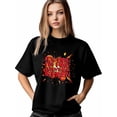 thumbnail image 1 of Women's T-Shirt,Short Sleeve Tee Shirts Casual Tops Everything is Fine Crewneck T Shirt for Women, 1 of 8