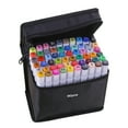 thumbnail image 1 of 40 Colors Markers Dual Marker Pen Sketching Writing Painting Underlining Marker Artist Drawing Double-Ended Art Markers with Zip Storage Bag, 1 of 7