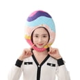 thumbnail image 1 of Plush Easter Egg Hat Soft Cosplay Easter Hat Photo Prop For And Adults, 1 of 8