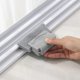 thumbnail image 4 of Cepillo de limpieza de ranuras para ventanas, esquinas, huecos, herramienta de limpieza doméstica (gris) Sywqhk Libre de BPA, 4 of 7