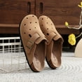 thumbnail image 4 of Cork Women's Retro Closed Toe Clogs Slippers with Hole Buckle Clogs Men Flat Sandals for Casual Summer Outdoor, 4 of 6