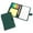 Green, variant on Yhmxh Pocket Notebook with Pen and Sticky Notes Set, Included Mini Pocket Notepad Binder Notepad Holder, 3.9 x 6 Inch Self Stick Memo Pad Notepad for Travel Office (Blue)
