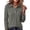 Dark Gray #11, variant on Waffle Knit Tops for Women Long Sleeve Collared Work Golf Polo Shirts Business Casual Loose Fit Blouses, XL