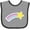 Heather and Black, variant on Inktastic Shooting Star Space Boys or Girls Baby Bib