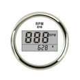 thumbnail image 2 of 52mm Digital Tachometer 0-9990 RPM Outboard Engine Tachometer Gauge For Boat Car Truck Hour Meter LCD Gauge With Red Backlight, 2 of 6