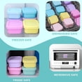 thumbnail image 6 of Silicone Snack Containers with Lids, Small Containers with Lids, 100ml Reusable Leakproof Storage Cups, Stackable Food Storage Containers, Mini Lunch Box, Portable Portion Cups, 6 of 7
