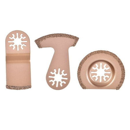 

Oscillating Segment Multifunction Tool Carbide Saw Blade for Polishing Cement Grit Grinding and Removing Grout and Ceramic Tile（3pcs)