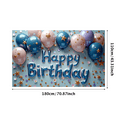 thumbnail image 3 of Colorful Balloons Happy Birthday Party Decoration Banner for Indoor Celebration Kids Event Party Background, 3 of 8