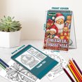 thumbnail image 4 of Netecom Cheerful Christmas Coloring Book Spiral Bound For Adults, A5 Wooden Cover, 30 Joyful Coloring Pages of Festive Holiday Scenes for Stress Relief and Relaxation, 4 of 6