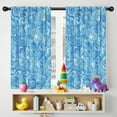 thumbnail image 5 of Blackout Kids Curtains,Blue White Tie Dye Swirl Pattern Childrens Insulated Curtains Set Of 2,Bedroom Essentials,Toddler Room Decor 42"x54", 5 of 5