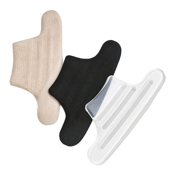 WASHWEPE Sole Cushion Pads For High Heels Lint Transparent 3Pairs 10x4x0.3in