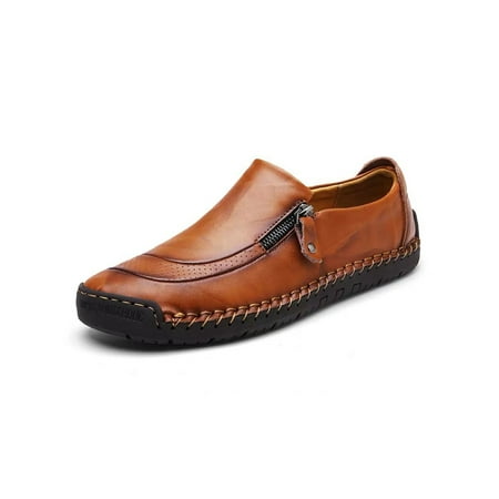 

UKAP Men Casual Shoes Comfort Loafers Slip On Flats Breathable Dress Shoe Mens Penny Loafer Classic Slip-Resistant Moccasins Yellow 8
