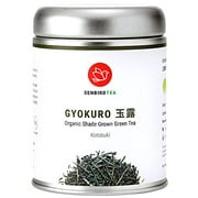 Senbird Organic Gyokuro Tea, Shade Grown Green Tea - Gyokuro Kotobuki | 1.76oz (50g) Japanese Imperial Gyokuro From Kyoto, Japan | Organic Japanese Loose Leaf Green Tea in Airtight Tea Tin