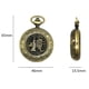 thumbnail image 3 of Voltear Brújula Brújula de reloj de bolsillo retro de metal portátil Brújula de navegación con tapa de aleación de zinc, 3 of 5