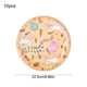 thumbnail image 3 of Platos de papel con forma de conejito y huevo de Pascua | Platos desechables para fiesta (10 unidades) | Vajilla navideña de 23 cm para decoraciones y celebraciones de Pascua | Diseños de dibujos, 3 of 6