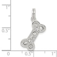 thumbnail image 3 of White Sterling Silver Charm Pendant 17 mm 9 Dog Bone, 3 of 3