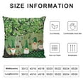 thumbnail image 5 of Nawypu  St Patricks Day Pillow Covers Gnome Shamrock Tree Irish Rustic Lumbar Cushion Pillow Cases - Decorative Farmhouse Green Throw Pillows Covers for Sofa Couch Decor Decoration, 5 of 5