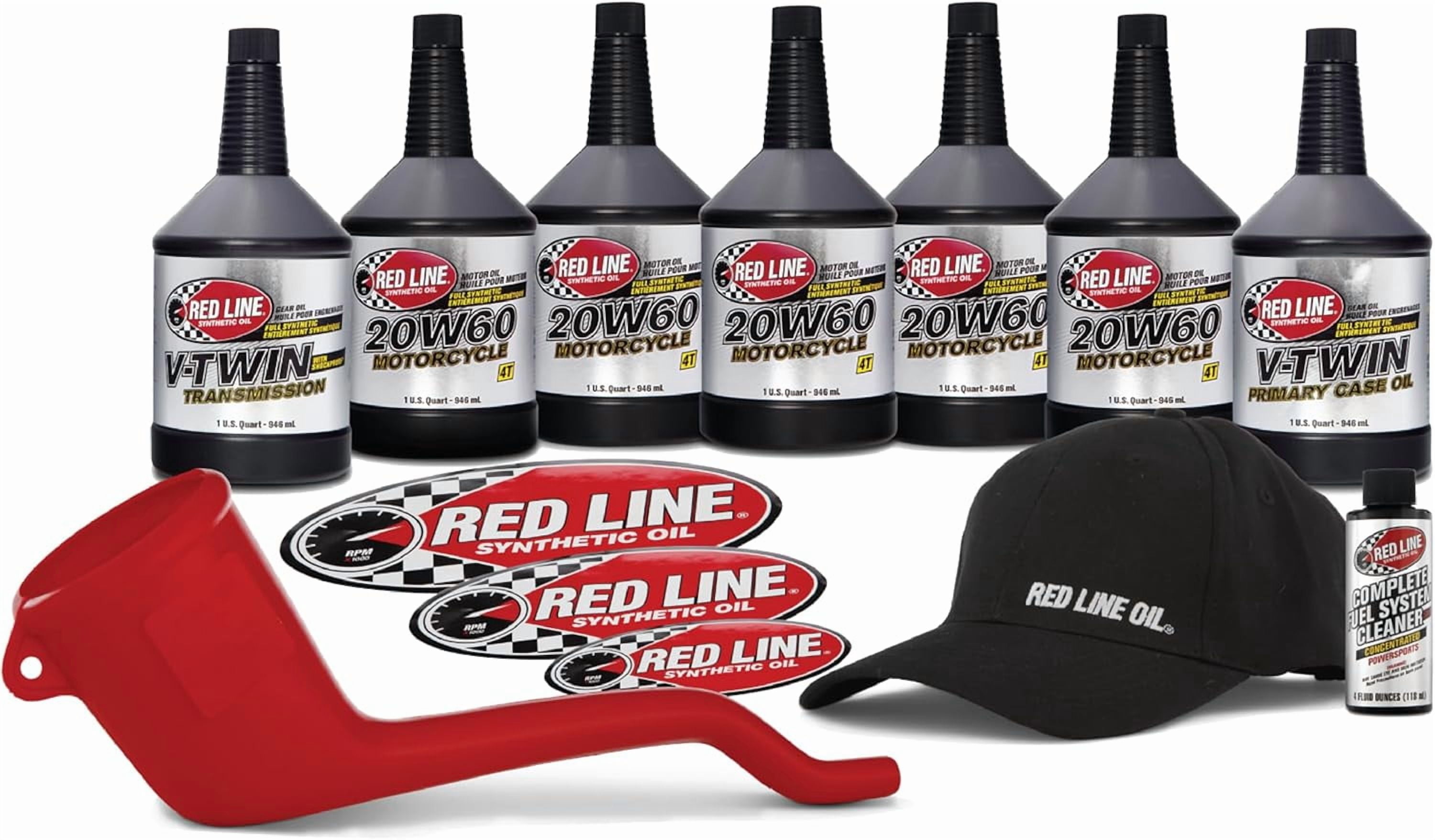 Red Line Synthetic Oil, 90226 Motorcycle Power Pack Kit, 20W-50