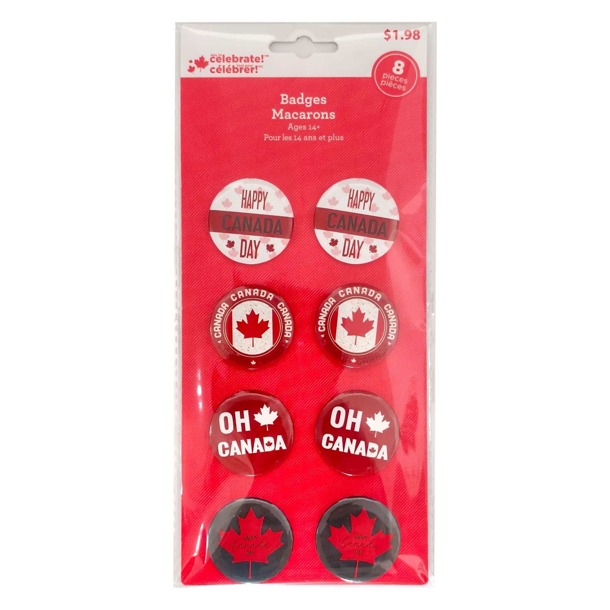 Way to celebrate 8PK petites Badges Colorées