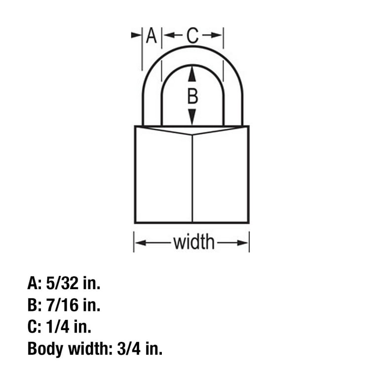 WANLIAN 40mm Compact Master Lock with 4 Keys, Champagne Gold, Keyed Padlocks  -  Canada