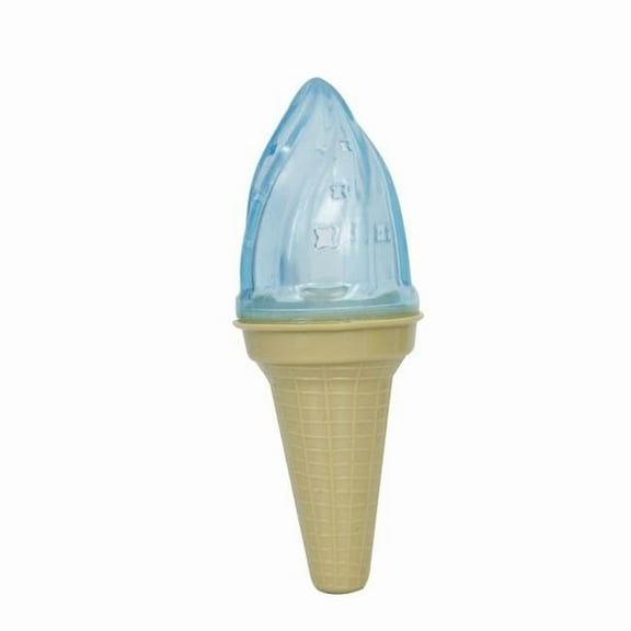 Pet Life ® 'Lick & Gnaw' Ice Cream Cone Freezable and Chewable Tossing Waterproof Floating Pet Dog Toy w/ Insertable Treat pocket