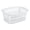 White, variant on 12-Pack Rectangular Laundry Basket, Plastic Clothes Hamper, 1.5 Bushel, White - Dirty Clothing Storage Organizer with Handles for Bedroom, Bathroom, and Closet