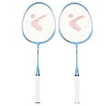 thumbnail image 1 of 1 Paire de Raquettes de Badminton pour Enfants en Alliage d'Aluminium, Ensemble de Raquettes de Sport de Plein Air, Entraînement, Paternité, Enfants, Dessin Animé, Raquette de Badminton (Bleu Ou Rose Aléatoire), 1 of 4